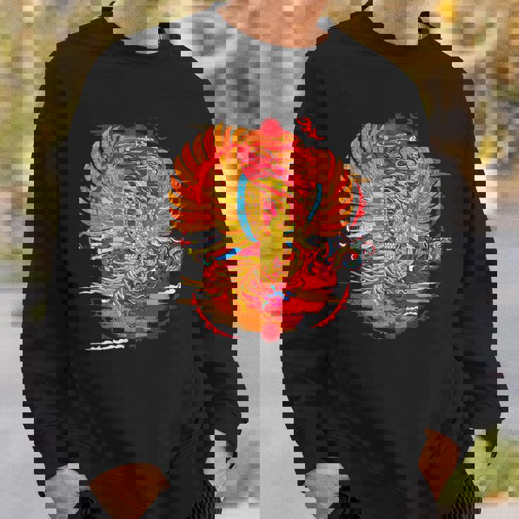 浮世絵シリーズ 和ポップ 鳳凰 スウェットシャツ 彼への贈り物