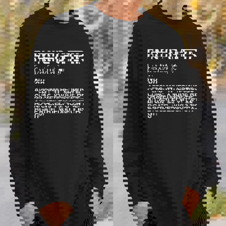 消防士の定義 スウェットシャツ 彼への贈り物