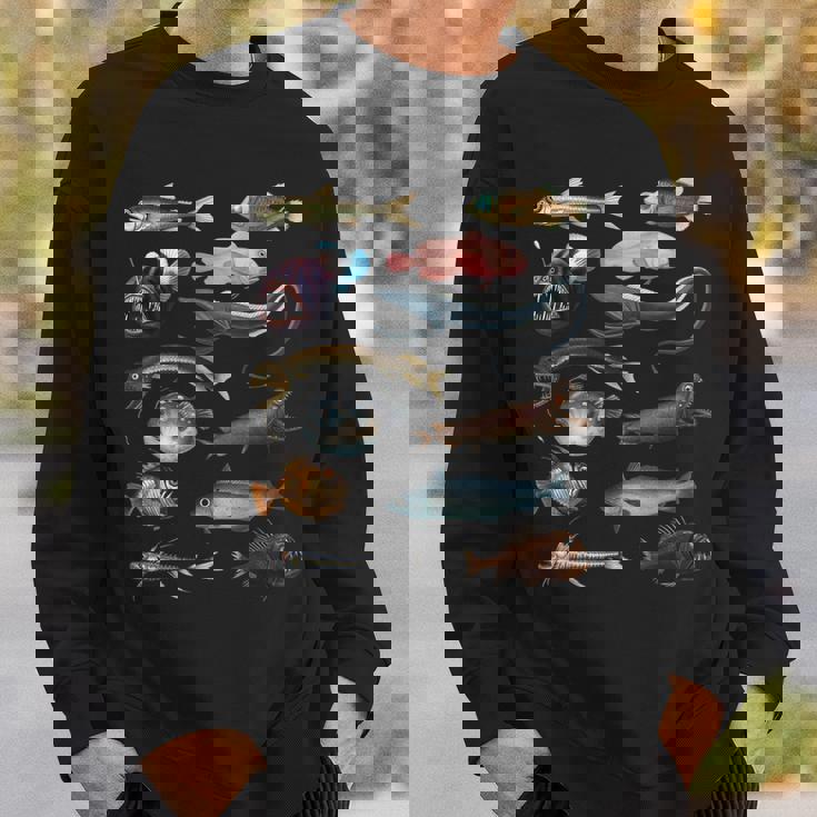 深海魚 海洋生物学・海洋科学教育 スウェットシャツ 彼への贈り物