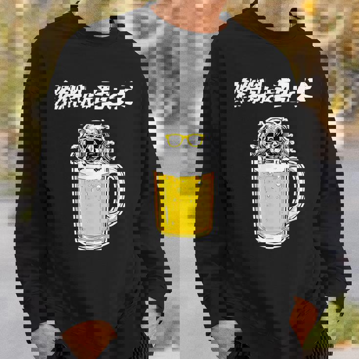 燃料は酒 ダックスフンド グッズ 犬 おもしろ 面白い ネタ 笑える 飲み会 スウェットシャツ 彼への贈り物