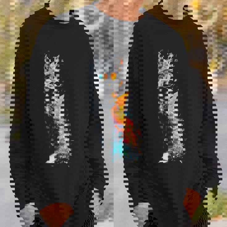 狐 長袖tシャツ スウェットシャツ 彼への贈り物