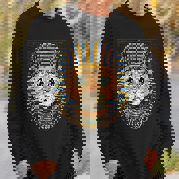 猫 エジプトファラオ 歴史家 考古学者 スウェットシャツ 彼への贈り物