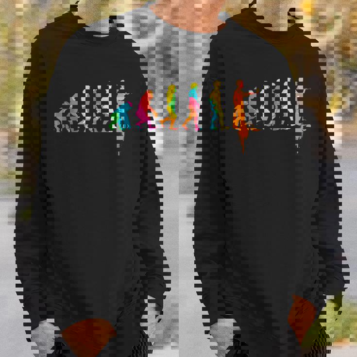 画家 I 進化 絵画 作家 工作 絵画 受験 ユーモア スウェットシャツ 彼への贈り物