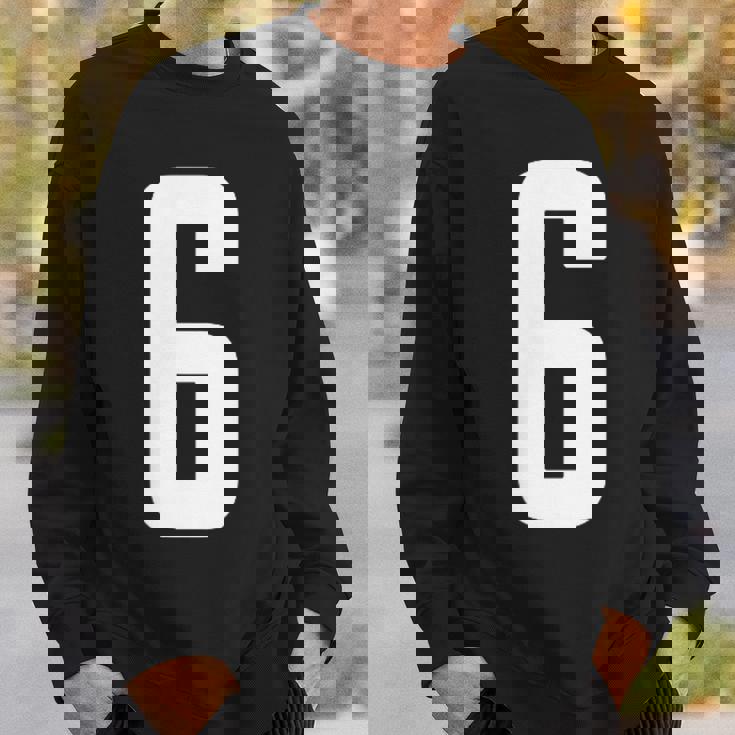 番号 6インチ ホワイト スウェットシャツ 彼への贈り物