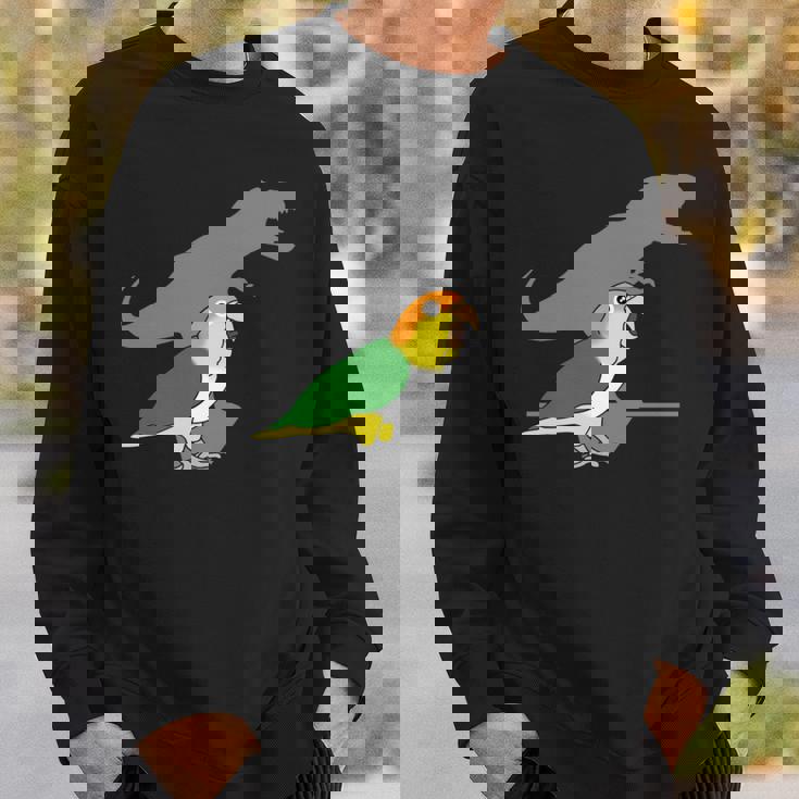 白腹 ケーク T-Rex 鳥ミーム 恐竜オウム 長袖tシャツ スウェットシャツ 彼への贈り物