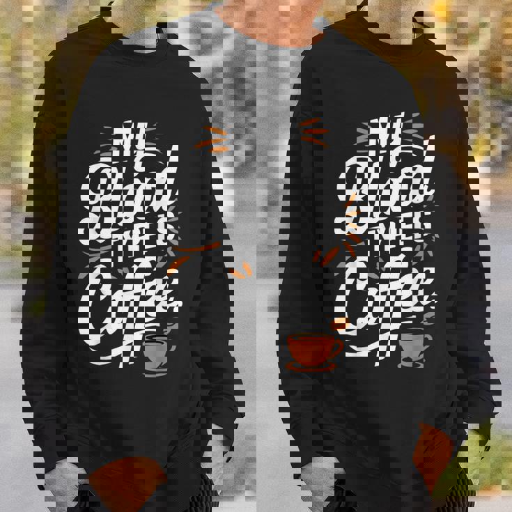 私の血液型はコーヒーです スウェットシャツ 彼への贈り物