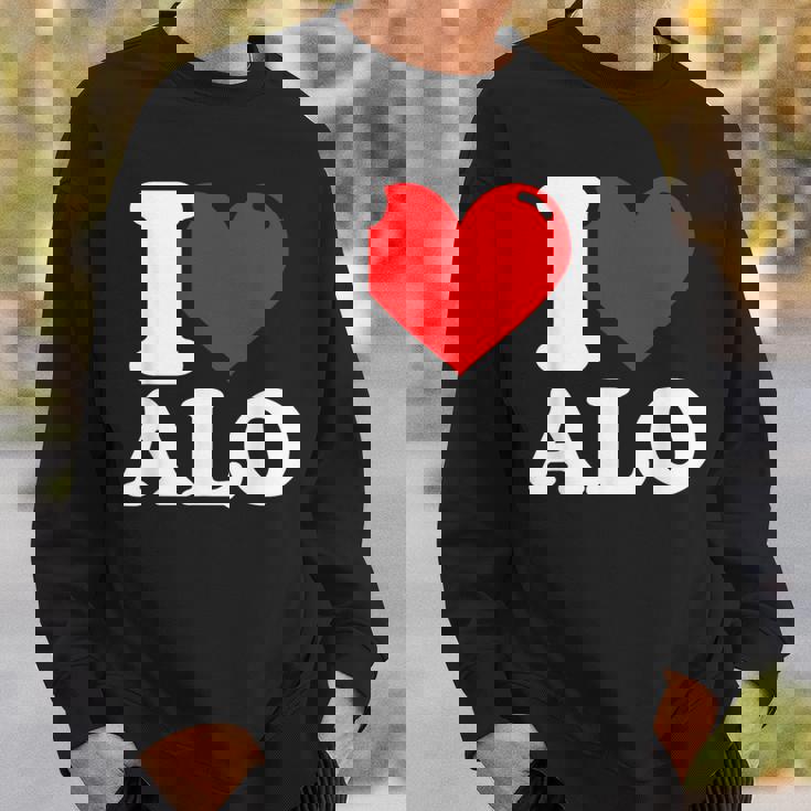 私はすべての名前が大好きです スウェットシャツ 彼への贈り物