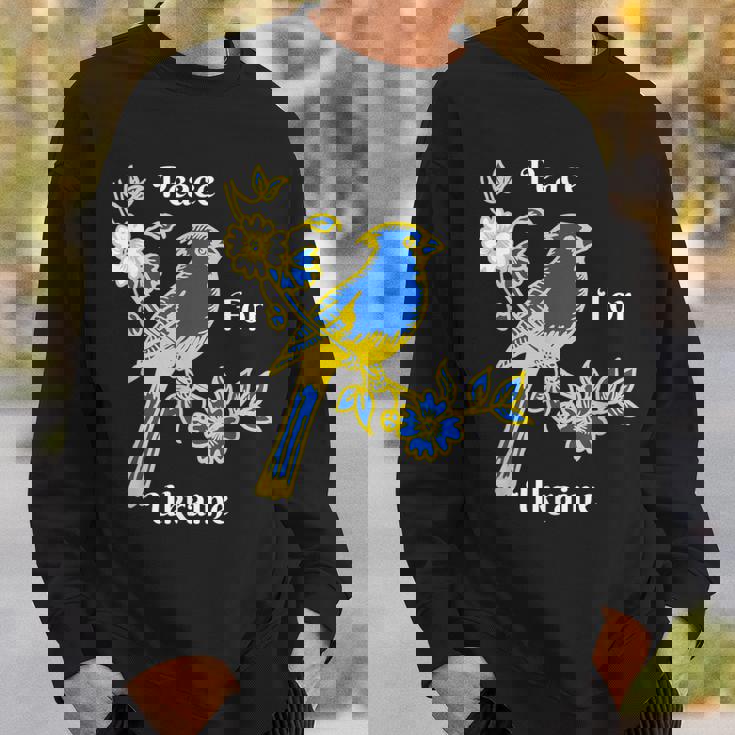 私はウクライナの旗と共に立つ ウクライナを支持する スウェットシャツ 彼への贈り物