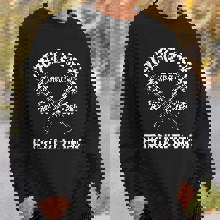 空港消防士服 航空機 救助 消防士 スウェットシャツ 彼への贈り物