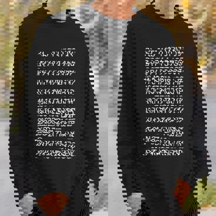 素数 数学 数式 公式 元素記号 化学式 物理 虚数 周期表 円周率 メンズ キッズ 子供 黒 プリントosu スウェットシャツ 彼への贈り物