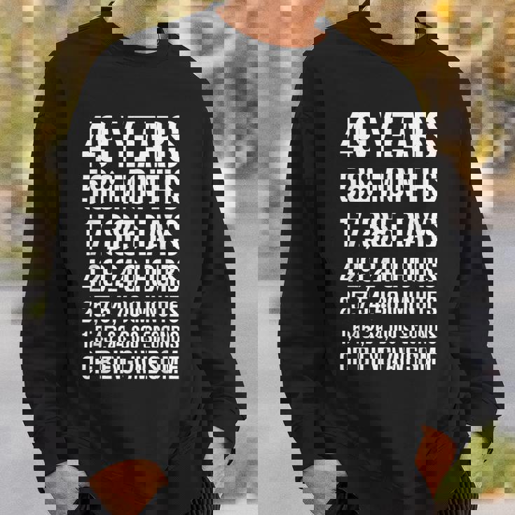 素晴らしい49歳の誕生日ギフト 面白い49歳の誕生日 スウェットシャツ 彼への贈り物