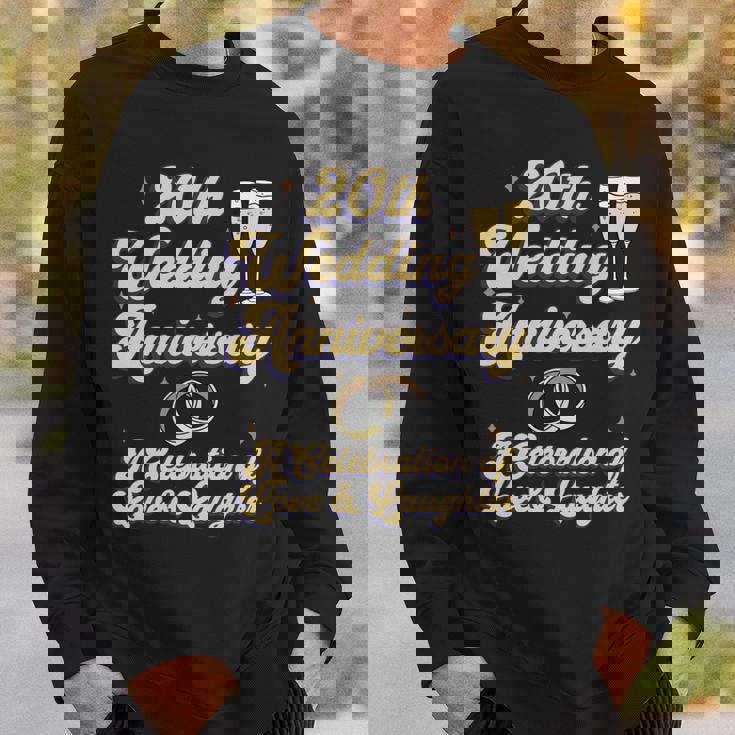 結婚20周年 夫婦 結婚20年 お祝い 長袖tシャツ スウェットシャツ 彼への贈り物