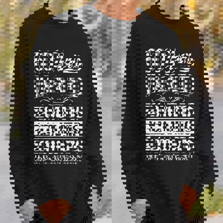 結婚60年-結婚60周年おめでとう スウェットシャツ 彼への贈り物