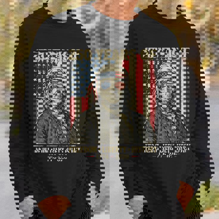 自由の250年 自由の歴史 創設父 レトロ 長袖tシャツ スウェットシャツ 彼への贈り物