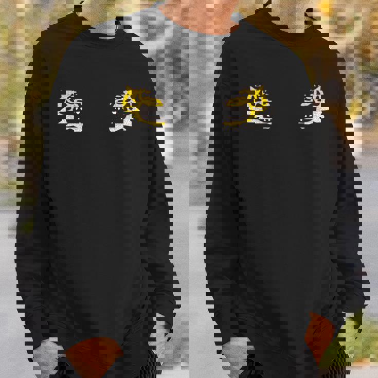 虎 タイガー 顔 対称 ポップアート 和風アニマルデザイン 長袖tシャツ スウェットシャツ 彼への贈り物