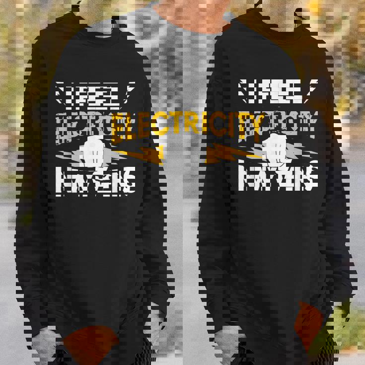 血管に電気を感じる 電気工事士 スウェットシャツ 彼への贈り物