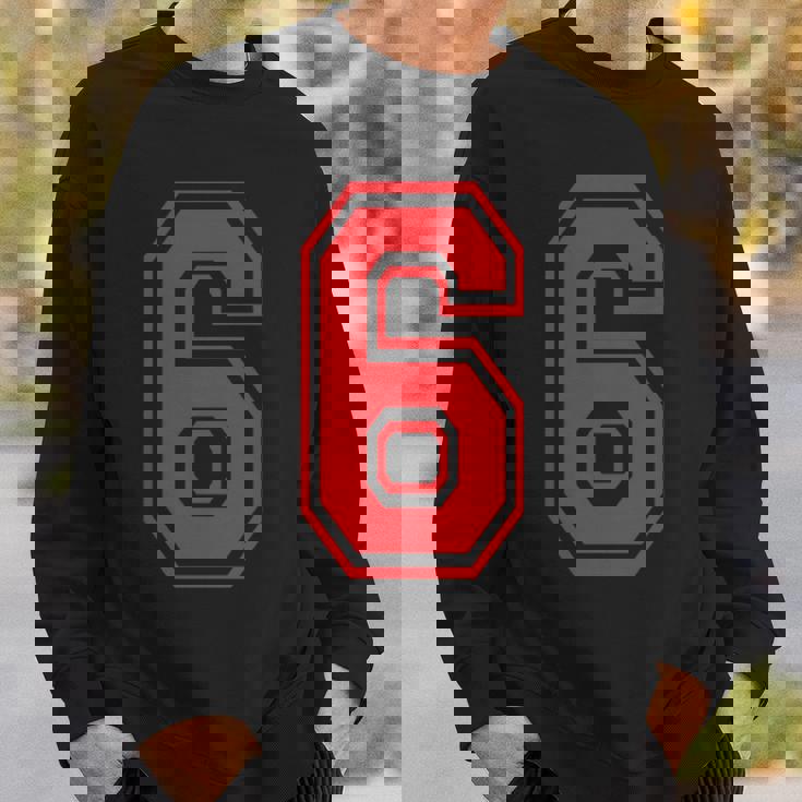 赤の6番スポーツスタイル。 スウェットシャツ 彼への贈り物