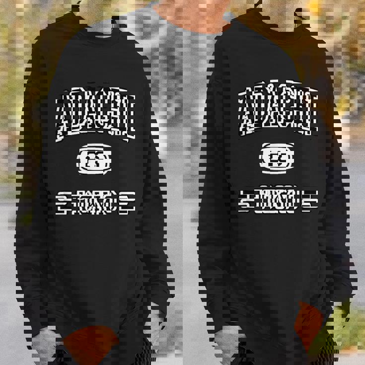 足立区 Adachi【チームユニフォーム カレッジ風】東京 23区 Jimo-T ジモティ 面白い スウェットシャツ 彼への贈り物