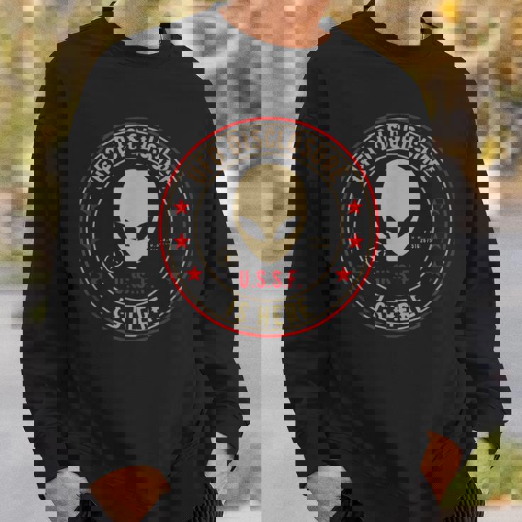 開示はこちらエイリアン侵略uapエイリアンufo スウェットシャツ 彼への贈り物