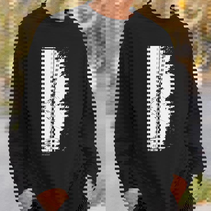 電柱 日本の アニメ ストリートウェア レトロな 雰囲気 スウェットシャツ 彼への贈り物