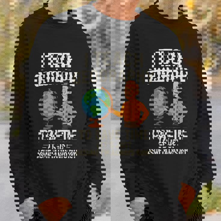 面白い 高校 男性 地理 先生 ティーンエイジャー ジョーク スウェットシャツ 彼への贈り物