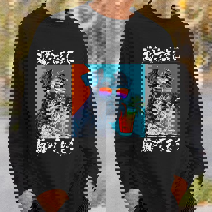 面白いtシャツ シュナウザー イヌ わんこ メンズ 犬好き グッズ おもしろ 面白い 服 ネタ わんこ 長袖tシャツ スウェットシャツ 彼への贈り物