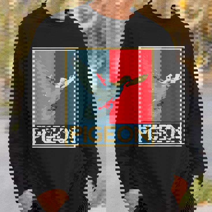 面白いtシャツ ハト 鳥 鳩 クール バードウォッチング 服 メンズ おもしろ 面白い おもしろグッズ スウェットシャツ 彼への贈り物