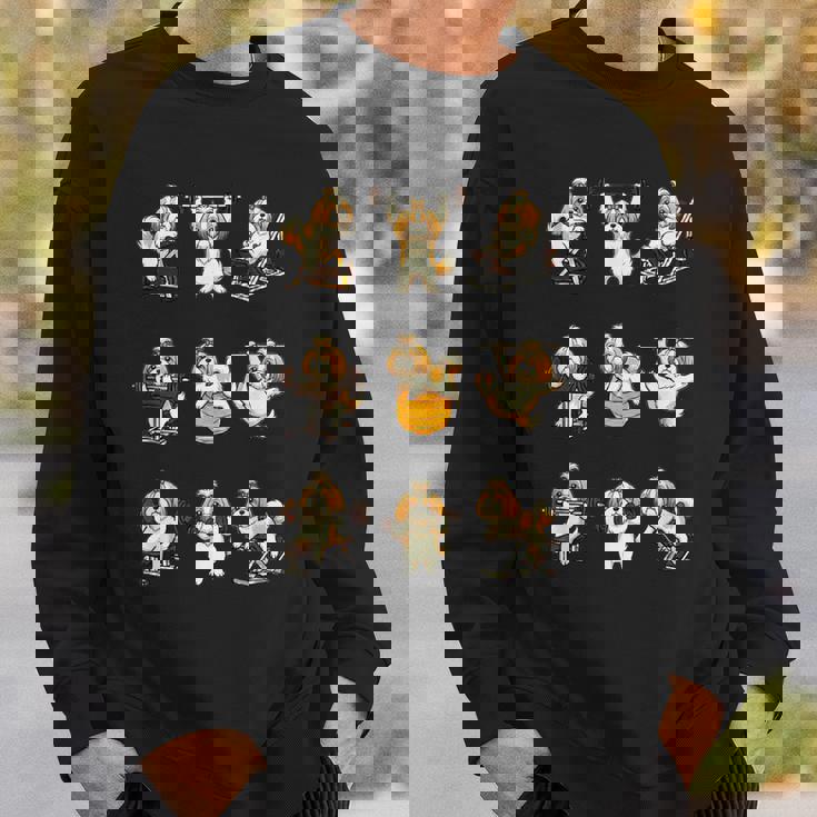 面白いtシャツ 犬 シーズー 筋トレ ジム イヌ グッズ かわいい おもしろtシャツ 面白い 服 ネタ スウェットシャツ 彼への贈り物