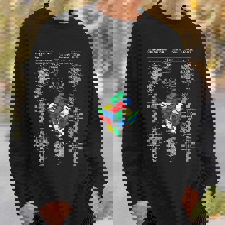 面白いオタク 特許パズルキューブ 数学教師 スピードキューバー オタク スウェットシャツ 彼への贈り物