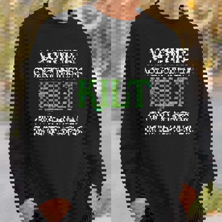 メンズ 面白いタータンスカート キルトの言葉 男性用 スウェットシャツ 彼への贈り物