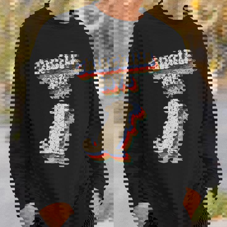 面白いチンチラのことわざ スウェットシャツ 彼への贈り物