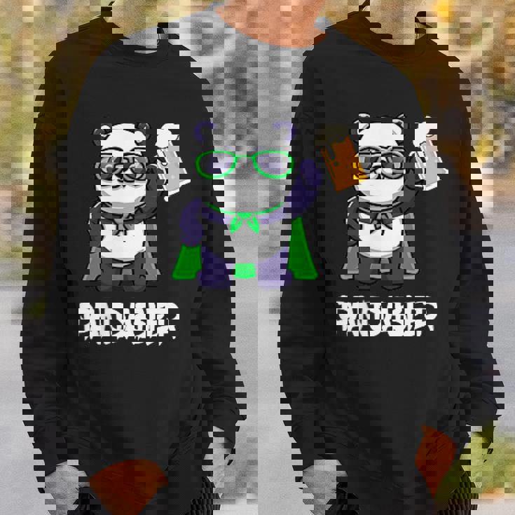 面白いパンダパンダビールドリンカー パンダビール スウェットシャツ 彼への贈り物