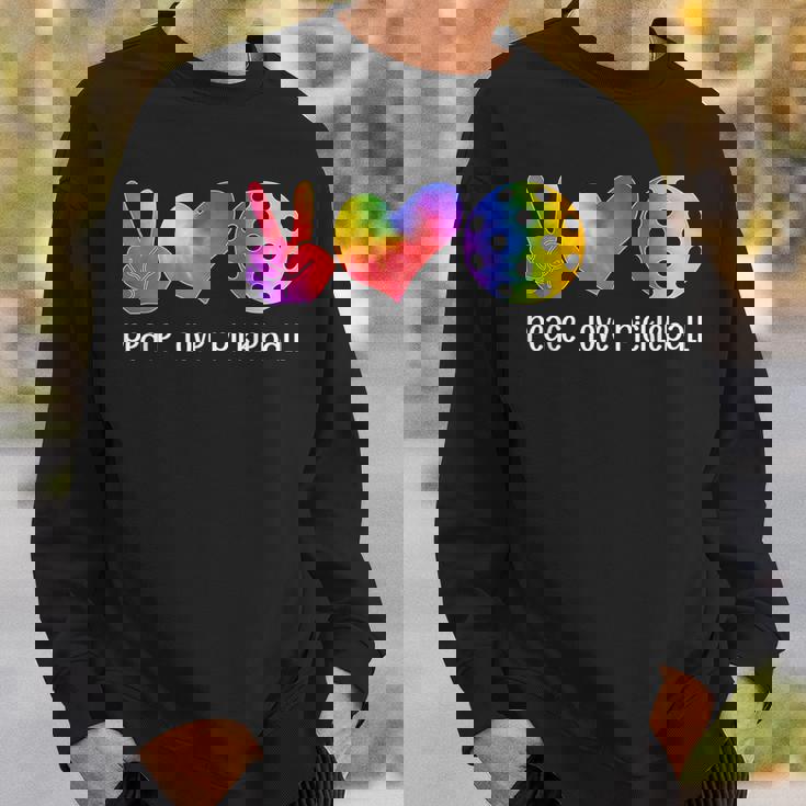 面白いピックルボール タイダイ 引退した平和愛のピックルボール スウェットシャツ 彼への贈り物