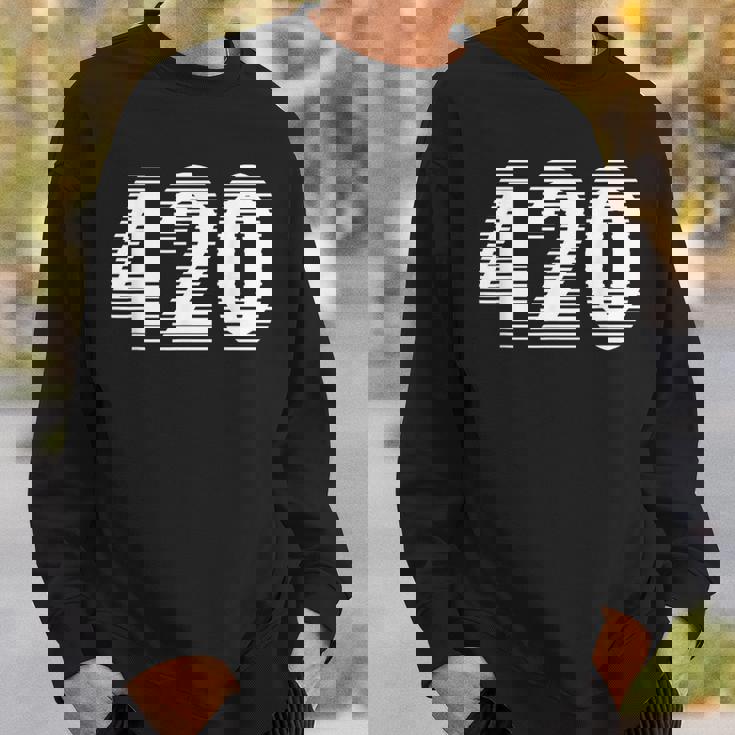 面白いマリファナ-目の錯覚 420 スウェットシャツ 彼への贈り物