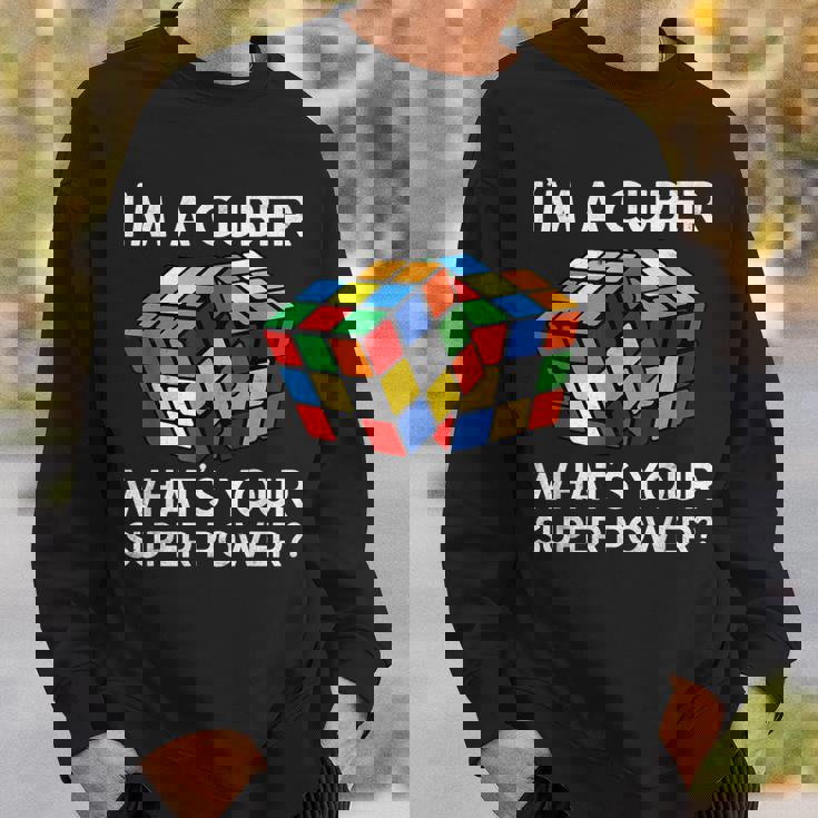 面白い数学愛好家ルービックキューブ愛好家数学教師 スウェットシャツ 彼への贈り物