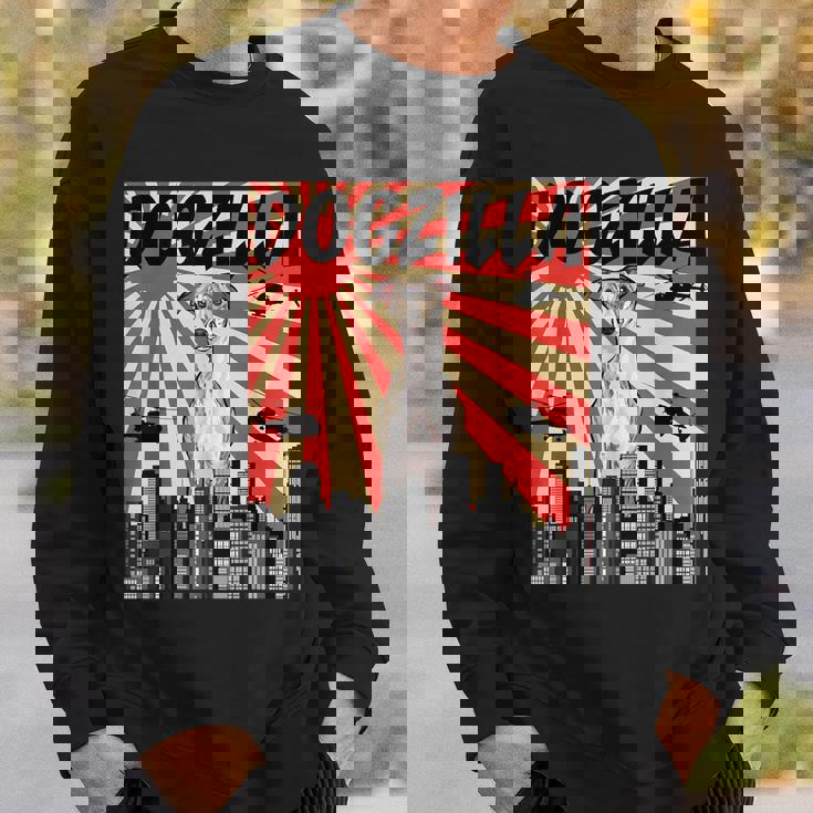 面白い犬 ウィペット スウェットシャツ 彼への贈り物