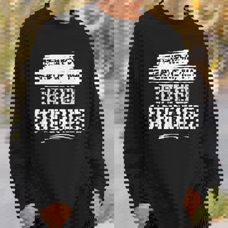 面白い退職介護用シャツ 男女兼用 スウェットシャツ 彼への贈り物