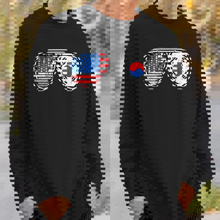 韓国アメリカン プライド サングラス 韓国国旗 アメリカ国旗 スウェットシャツ 彼への贈り物