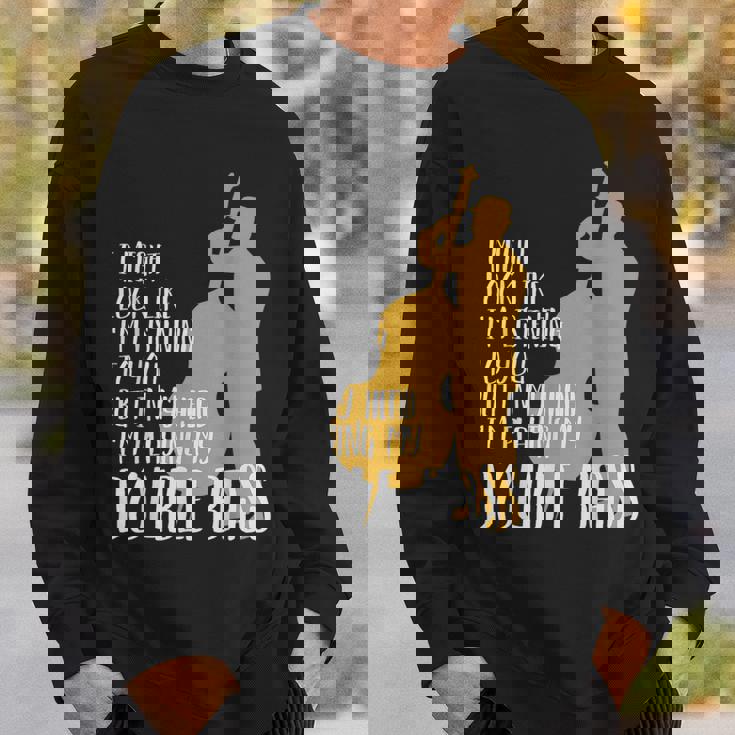 頭の中でコントラバスを思い浮かべます スウェットシャツ 彼への贈り物