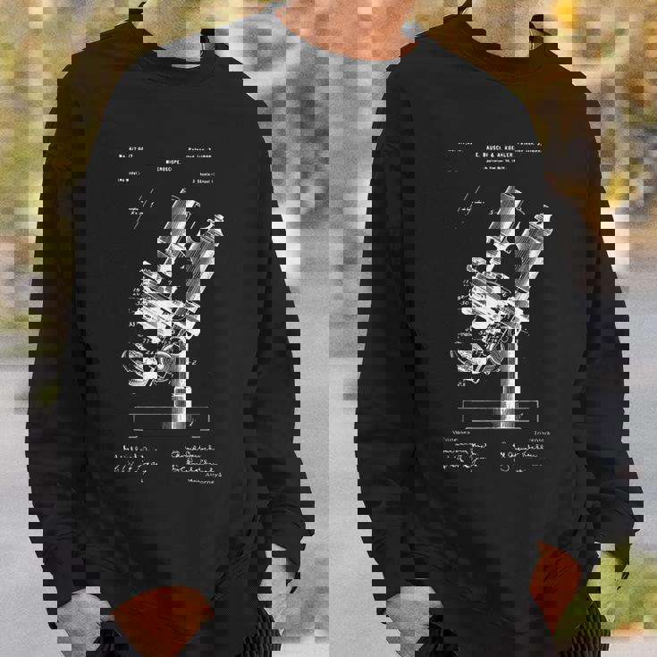 顕微鏡顕微鏡愛好家 レトロサイエンス微生物学 スウェットシャツ 彼への贈り物