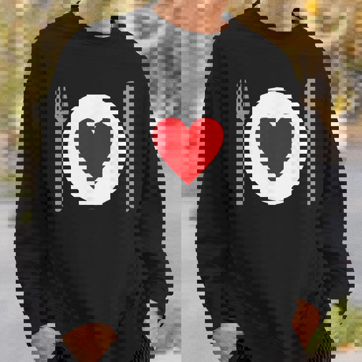 食べることが大好き スウェットシャツ 彼への贈り物