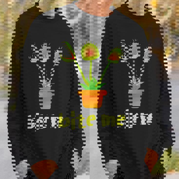 食虫植物 ハエ取り 庭師向けギフトシャツ スウェットシャツ 彼への贈り物