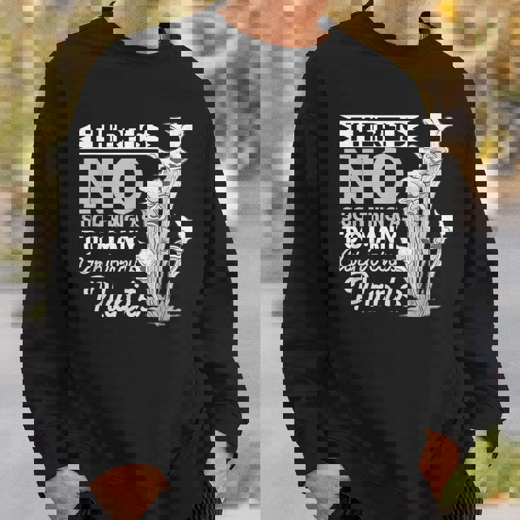 食虫植物 ピッチャー サラセニア 食虫性フライトラップ。 スウェットシャツ 彼への贈り物