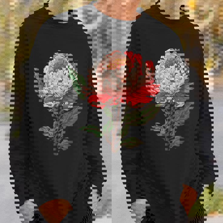 魅惑的な牡丹ブーケ スウェットシャツ 彼への贈り物