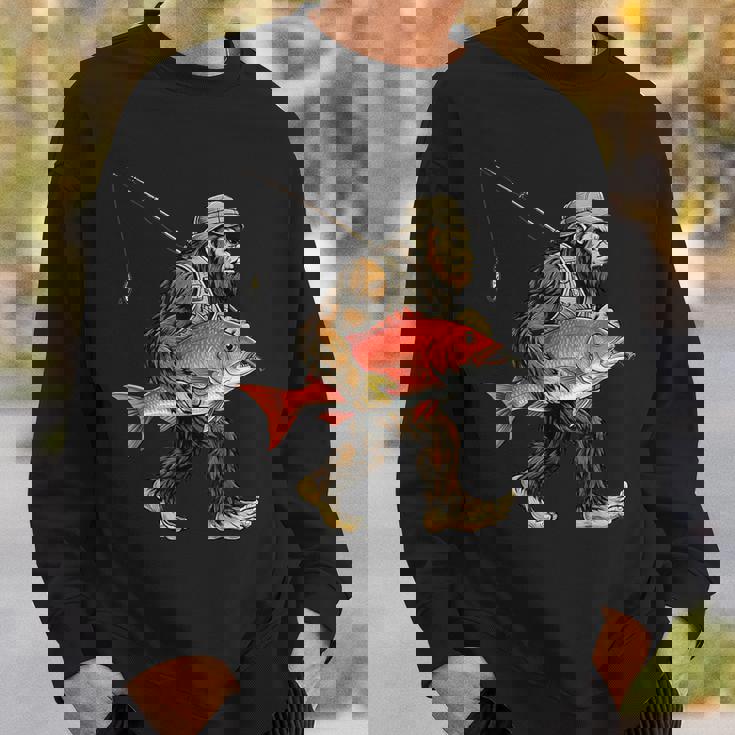 鯛 ビッグフット フィッシャーマン 海水釣り サスカッチ スウェットシャツ 彼への贈り物