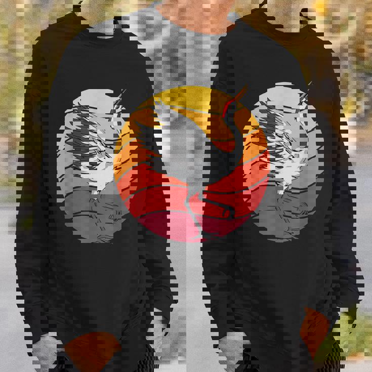 鶴 Crane Retrounset 鶴 スウェットシャツ 彼への贈り物