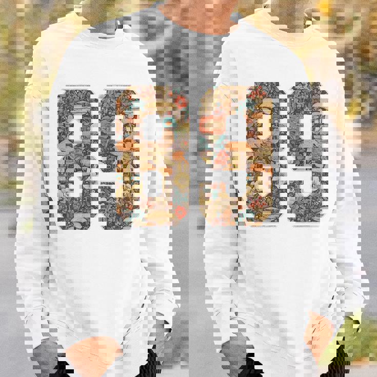 89 ナンバー コテージコア マッシュルーム レトロ フラワー裏側に スウェットシャツ 彼への贈り物