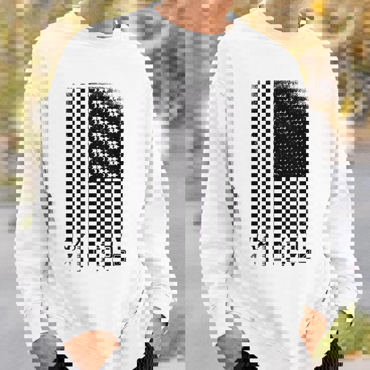 Awesome Barber Usa フラッグ 星 クール コーム ハサミ スウェットシャツ 彼への贈り物