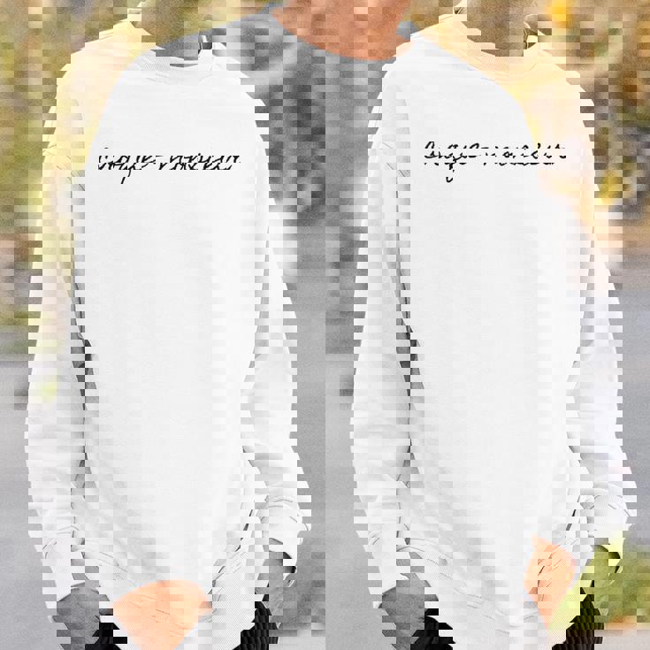 Croque Monsieur フレンチサンドイッチ 食通 かわいい スウェットシャツ 彼への贈り物