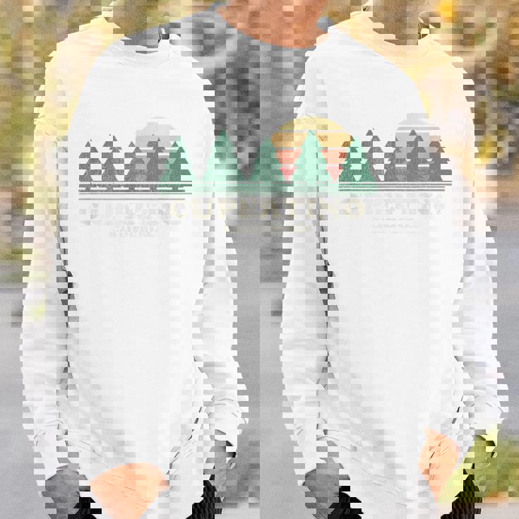 Cupertino Ca ヴィンテージ スローバック レトロ 70年代デザイン スウェットシャツ 彼への贈り物